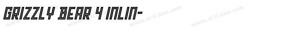 Grizzly Bear 4 Inlin字体转换
